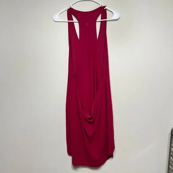 Lululemon Ruby Red Rejuvenate Racerback Dress 6 Women - Picture 6 of 10